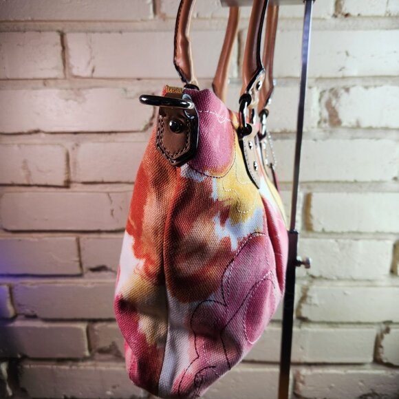 Euc Rare Coach Ashley Floral Multi-Colored Shoulder Bag/Satchel Purse - Picture 5 of 14